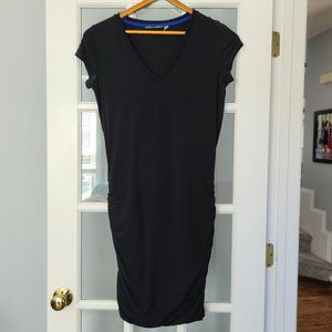 Athleta Topanga Ruched V-Neck Dress